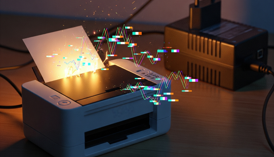 How Can an External Switching Power Adapter Improve the Stability and Lifespan of a Small Printer?