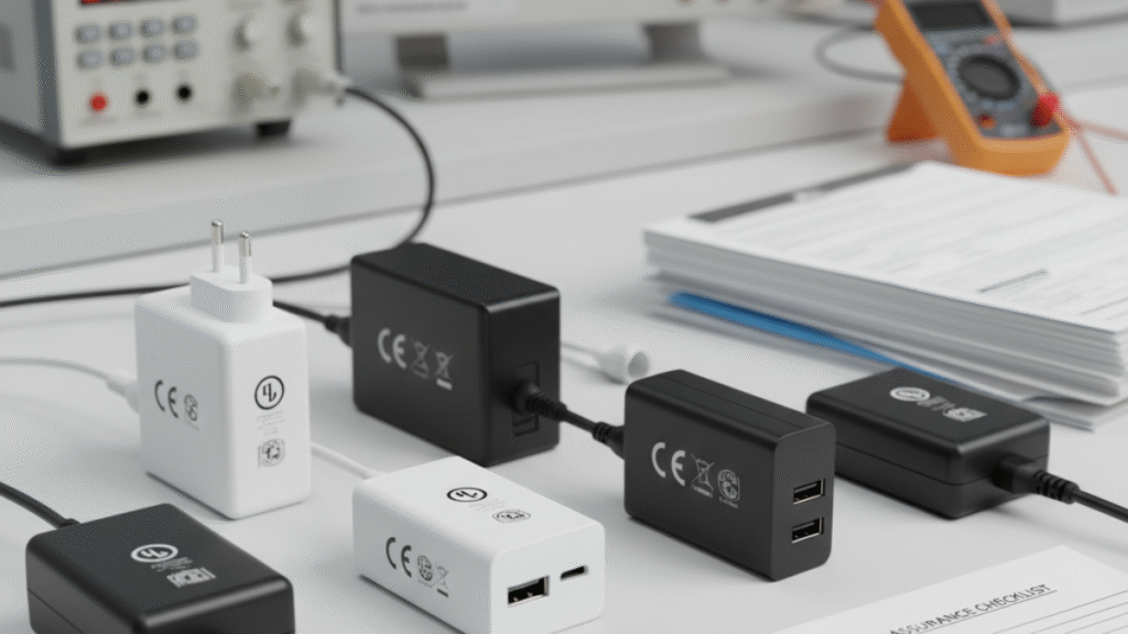The certifications and safety standards of power adapter