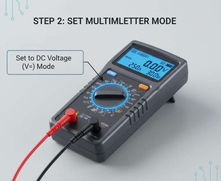 LED driver power supply Multimeter
