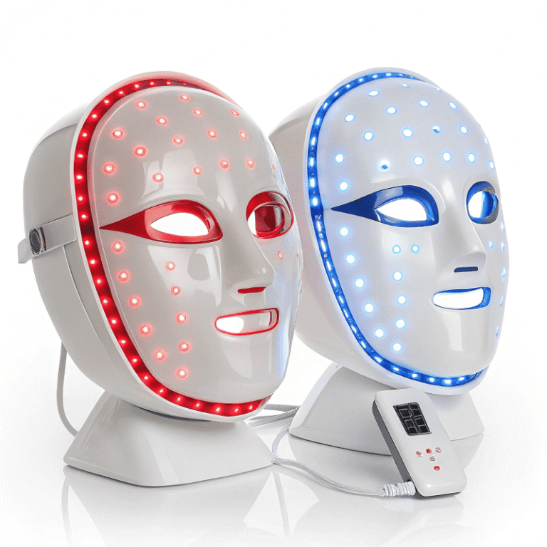 LED red and blue light beauty mask and therapy device power supply