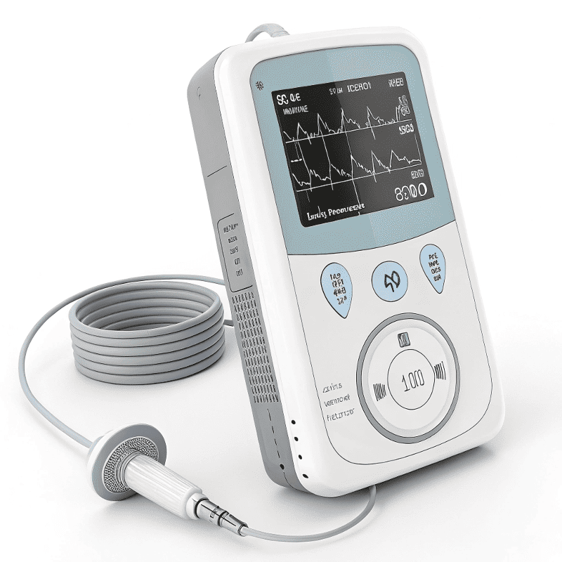 Portable fetal heart rate monitor power supply
