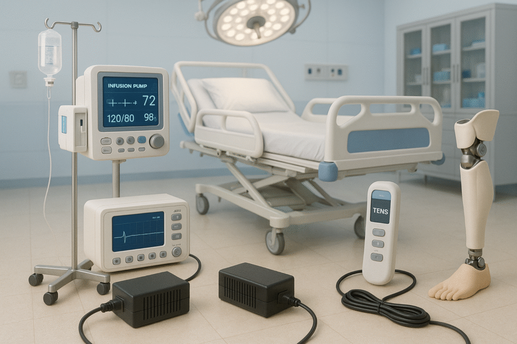 ac to dc medical power supply for surgical and rehabilitation equipment