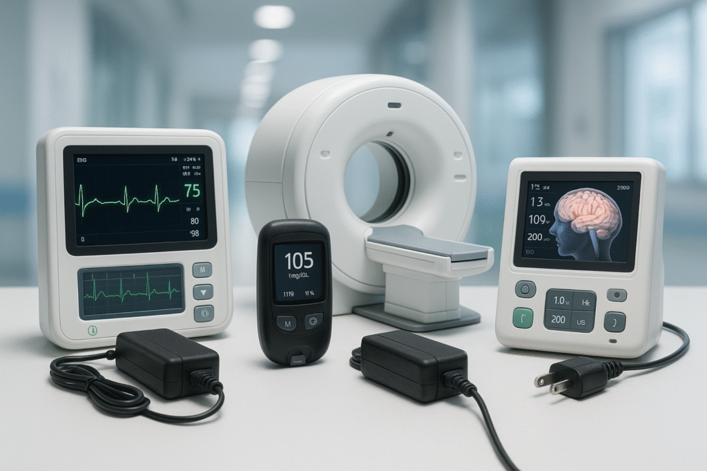 medical power supplies for cardio-cerebral imaging system equipment