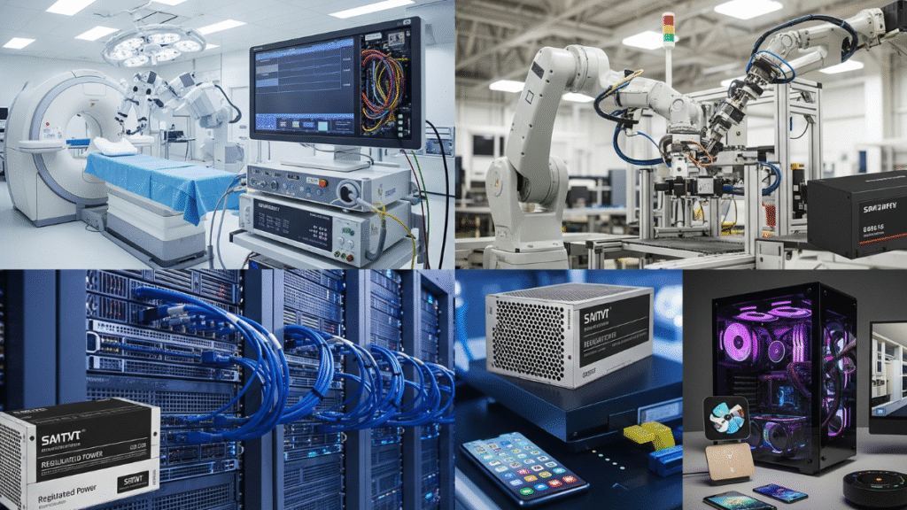 applications of regulated power supplies