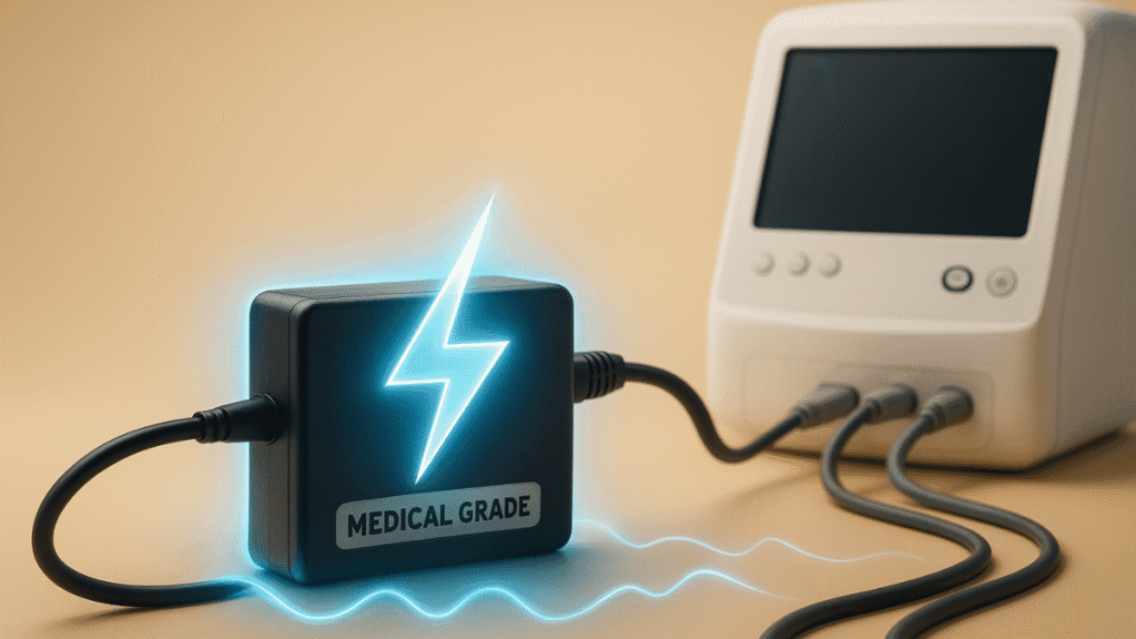 Why does a power adapter affect device stability?